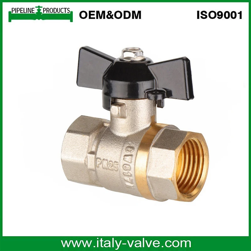 Good Reputation Buttfly Handle Brass Ball Valve