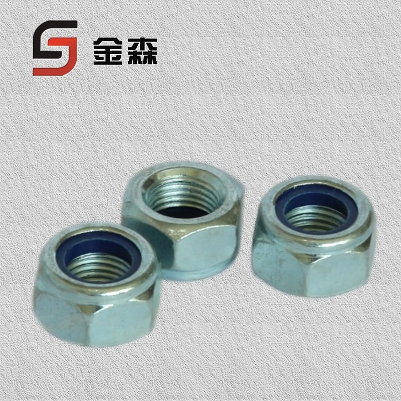 High-Strength Hexagonal Thickened Nylon Self-Locking Nut Nut Nut Lock Lock Nut Carbon Steel 12.9 Level Fasteners