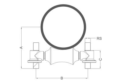 Single Pipe Roller Support