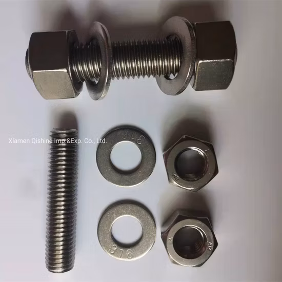 Pernos en U de curva redonda de acero inoxidable 18-8 304 316, pernos en U de placa de Zinc de rosca gruesa DIN3570, sujetador de perno en U de galvanización por inmersión en caliente