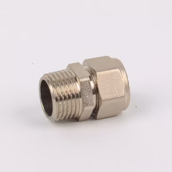 Accesorios de compresión de latón de acoplamiento macho para tubería Pex-Al-Pex