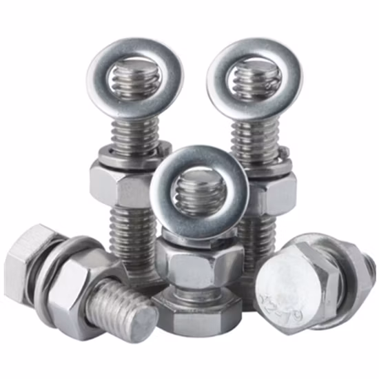 Precio de fábrica Acero inoxidable Acero al carbono DIN 931 DIN 933 Tornillos y tuercas hexagonales/ Tornillo hexagonal