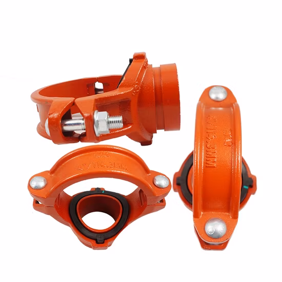 Acoplamiento de tubería de acero de montaje ranurado de hierro dúctil de fabricación china FM / UL